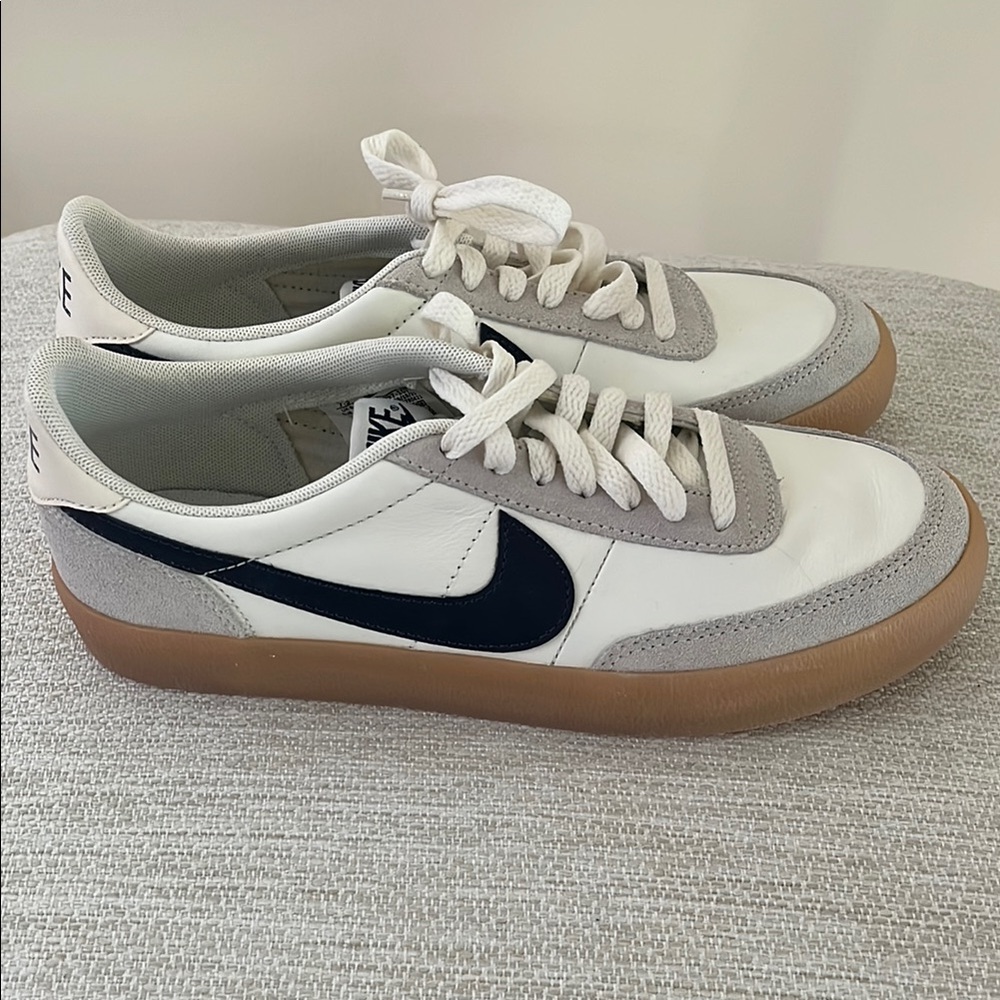 Nike killshot White and Navy Sneakers Classic Design New W/O Box